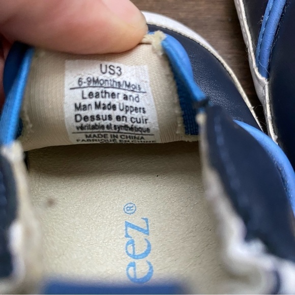 Robeez genuine leather upper baby shoes size 6-9 months - Picture 3 of 6